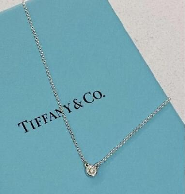 #ad Tiffany Co Visor Yard Single Diamond Necklace women necklace $321.45