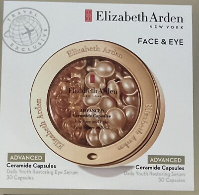 #ad Elizabeth Arden Advanced Ceramide Capsules 30 Face amp; 30 Eye Total 60 Pieces New $26.50