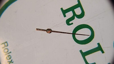 #ad Rolex watch SWEEP SECOND hand YELLOW 14mm long from center of hole. Genuine Ro $100.00