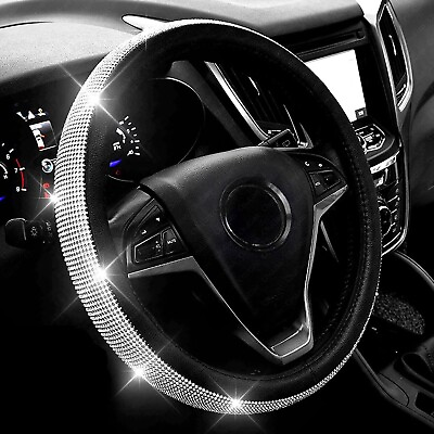 #ad DIAMOND BLING Steering Wheel Cover BLINGING UNIVERSAL BEST GIFT UNIVERSAL $18.99