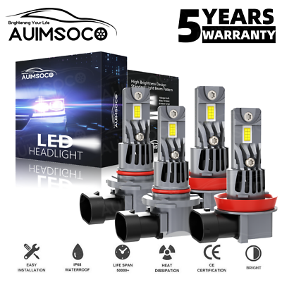 #ad Upgrade A51 Series LED Headlight Bulbs For Chevy Silverado 1500 2500HD 2007 2020 $69.99