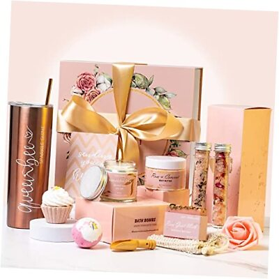 #ad Luxury Spa Gift Set for Her Mothers Day Birthday Rose Gold Luxury Spa Gift $47.98