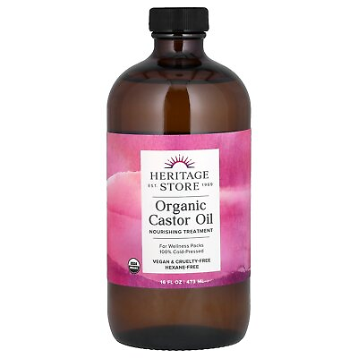 #ad Heritage Store Organic Castor Oil 16 fl oz 480 ml Cruelty Free EcoFriendly $19.99