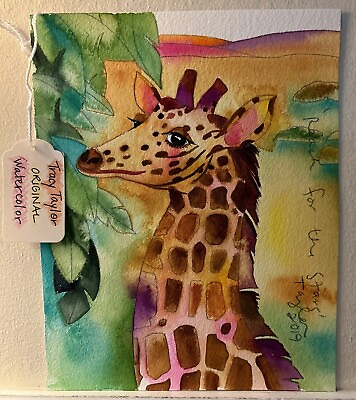#ad “Reach for the Stars” 8x10 Tracy Taylor ORIGINAL Unframed Watercolor 2019 $35.00