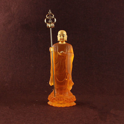 #ad Exquisite Ksiti Garbha Dizang pusa Buddha Statue Tibet Mikky Altar Buddhist RT $75.59