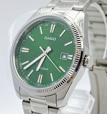#ad Casio Collection MTP 1302D 3AJF Mens Watch Dark Green Dial Analog From Japan $48.00