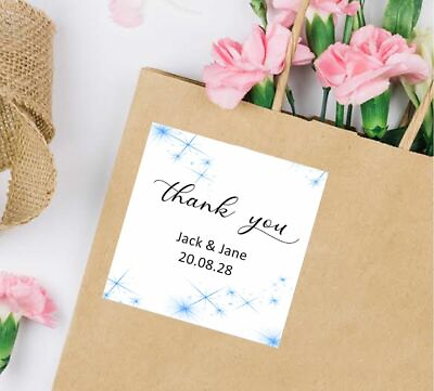 #ad 48pcs Wedding Engagement Christening Birthday Party Thank You Favor Gift Sticker AU $16.98