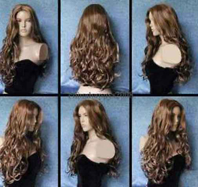 #ad USJF100 very beautiful brown long curly health hair wig wigs for women $25.96