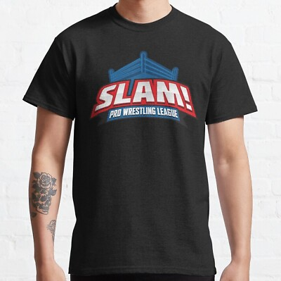 #ad HOT Slam Pro Wrestling League Logo Classic Vintage T Shirt Size S 5XL $25.99