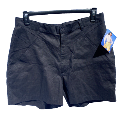 #ad Gitano Shorts Vintage 1980s Black 34 20W NWT 1988 High Waist Fit $19.98