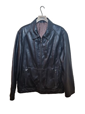 #ad Leatherman Clasic Soft Leather Jacket Mens Size UK 44 R GBP 39.99
