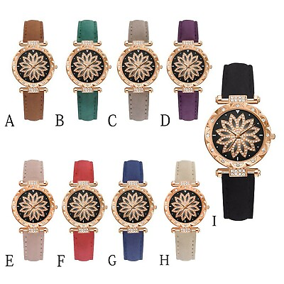 #ad #ad Watch and Bracelet Set Ladies Women Fashion Leather Strap Wristwatch Quartz Gift $5.66