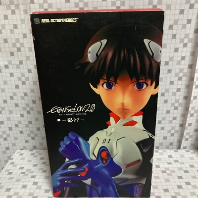 #ad Medicom Toy Real Action Heroes RAH Evangelion Shinji Ikari Figure With box Japan $107.95