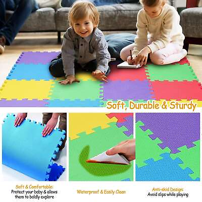#ad 16PCS SET Baby Puzzle Exercise Play Mat Interlocking Non Toxic EVA Floor Playmat $29.80