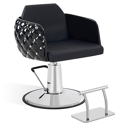 #ad BarberPub Salon Chair with 440lbs Large Hydraulic Pump Fiberglass Material 8609 $359.90