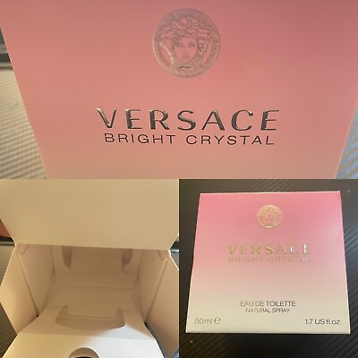 #ad EMPTY BOX Versace Bright Crystal for 50ml Bottle Perfume Not Included Best Of $9.99