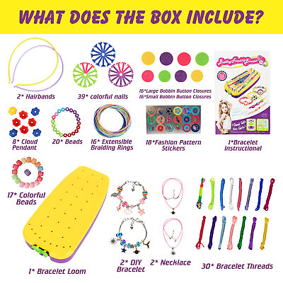 DIY Jewelry Bracelet String Maker Kit Friendship Bracelet Making Kit for Girls $13.00