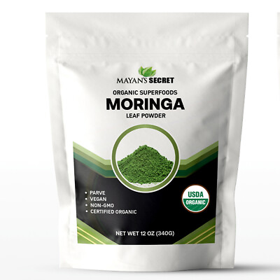 #ad #ad USDA Certified Organic Moringa Oleifera Leaf Powder 12 OZ Free Ship $13.99