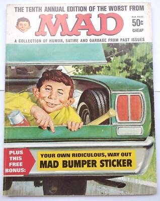 #ad MAD Special Three 3 Tenth Worst of MAD 10 bumper sticker some stickers $15.99