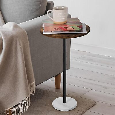 #ad End Side Table Drink Table Small Modern Round Accent Nightstand Furniture $26.99