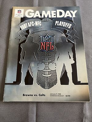 #ad ￼ Vintage NFL Game Day Program From 1988 Cleveland Browns Vs Indianapolis Colts $23.99