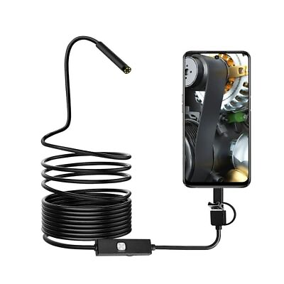 #ad Waterproof Inspection Camera Endoscope Borescope with Light $40.00