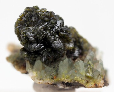 #ad PRISMATIC EPIDOTE Gemmy Crystal Mineral Specimen Green Crystal MOROCCO $16.99