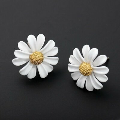 #ad Women Daisy Sunflower Earrings Drop Dangle Ear Stud Flower Fashion Jewelry Gift AU $1.79
