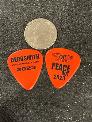 #ad Aerosmith Collectible Guitar Pick Peace Out Tour 2023 $10.00