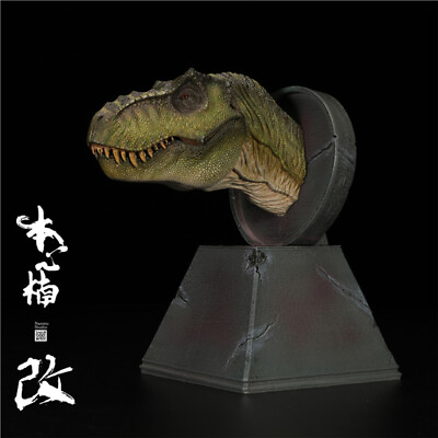 #ad Tyrannosaurus Rex Head Dinosaur Statue Display Animal Model Resin Figure $87.35