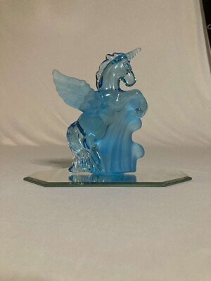 #ad Blue Crystal Unicorn Pegasus $25.00