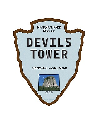 #ad Devils Tower National Monument Wyoming 4x5 inch National Park Sticker Decal $5.99