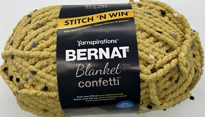 #ad Bernat Blanket Confetti Yarn quot;Golden Confettiquot; 1 Skein #1313 $13.59