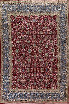 #ad Red Blue Kirman Traditional Rug 11x16 Palace Size Handmade Vintage Carpet $2932.00