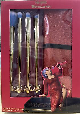 #ad Revolution x Shrek Fairy Godmother Magic Wand Make Up Brush Set w Carry Case $17.99