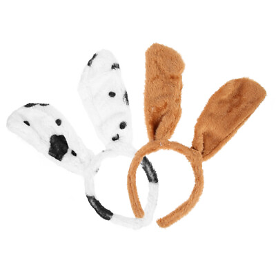 #ad 2 Pcs Animal Headbands Kids Costumes Ear Clothes Hair Ribbons Props $9.68