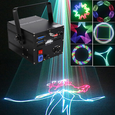 #ad ILDA 30W 3d Animation RGB Full Color Laser Light Project For Bar DJ Projector $280.25