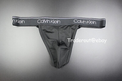 Calvin Klein CK men black microfiber G string thong underwear size S M L XL $25.00