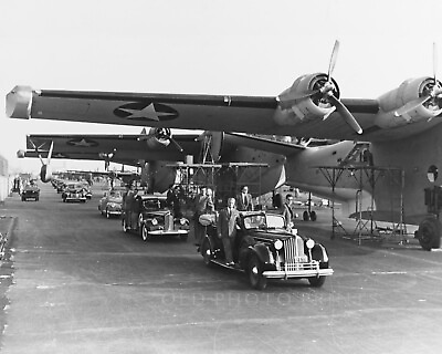 #ad PB2Y Coronado Flying Boat Patrol Bomber 1942 Photo President Roosevelt WWII 8X10 $7.99