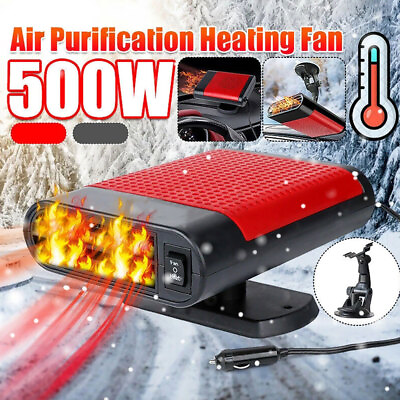 #ad 12V 500W Car Heater Portable Electric Heating Fan Defogger Defroster Demister US $19.56