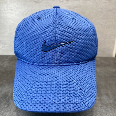 #ad Nike Legacy91 Hat Dri Fit Running Wraparound Strap Blue White Unisex Cap H58 $19.88