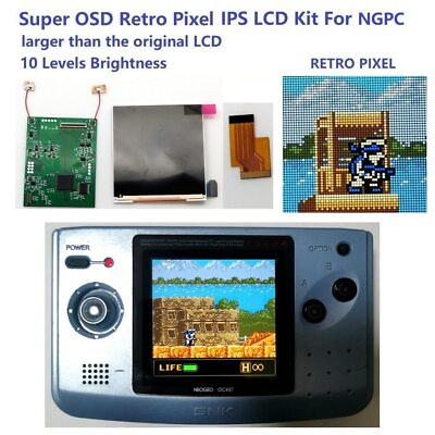 #ad Neo Geo Pocket Color OSD Q5 IPS Backlight Mod kit $59.94