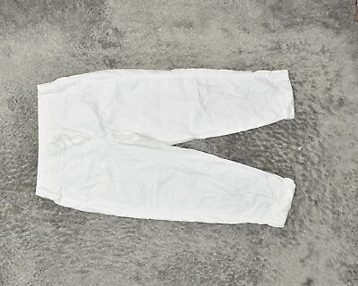 #ad Talbots Women#x27;s Size 4 Capri Straight Pants White Cotton Blend $15.30