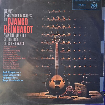 #ad #ad Django Reinhardt LP Newly Discovered Masters RCA Victor 1962 France Vinyl LP $15.00