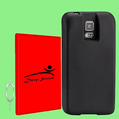 #ad Large Power 9000mAh Extended Battery Cover Pin for Samsung Galaxy S5 SM G900R4 $59.71