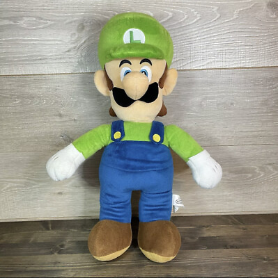 #ad 20” World Of Nintendo Luigi Jumbo Plush Super Mario Jakks Pacific $25.00