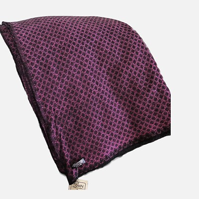 #ad Cashmere 4 Ply Throw Blanket Hand Loomed Nepal 2 Color Fuchsia amp; Black $148.50
