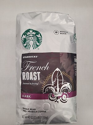 #ad #ad Starbucks French Roast Whole Bean Coffee Dark 2.5lb 40 Oz Best Buy 11 2023 $19.63