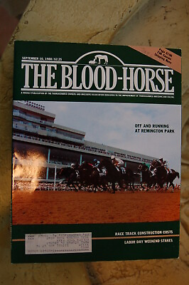 #ad 1988 magazine Blood Horse Racing Remington Park Opening Rose#x27;s Cantina Milesius $5.99