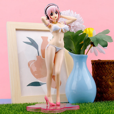 #ad Anime SUPER SONICO Bikini Girl Figure PVC Action Figure Sexy Doll Toys Statue $12.98